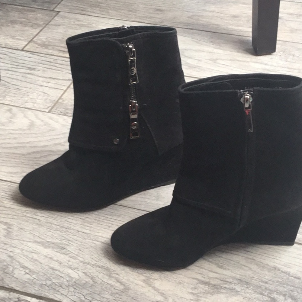 Christian Dior wedge suede ankle boots. Worn once